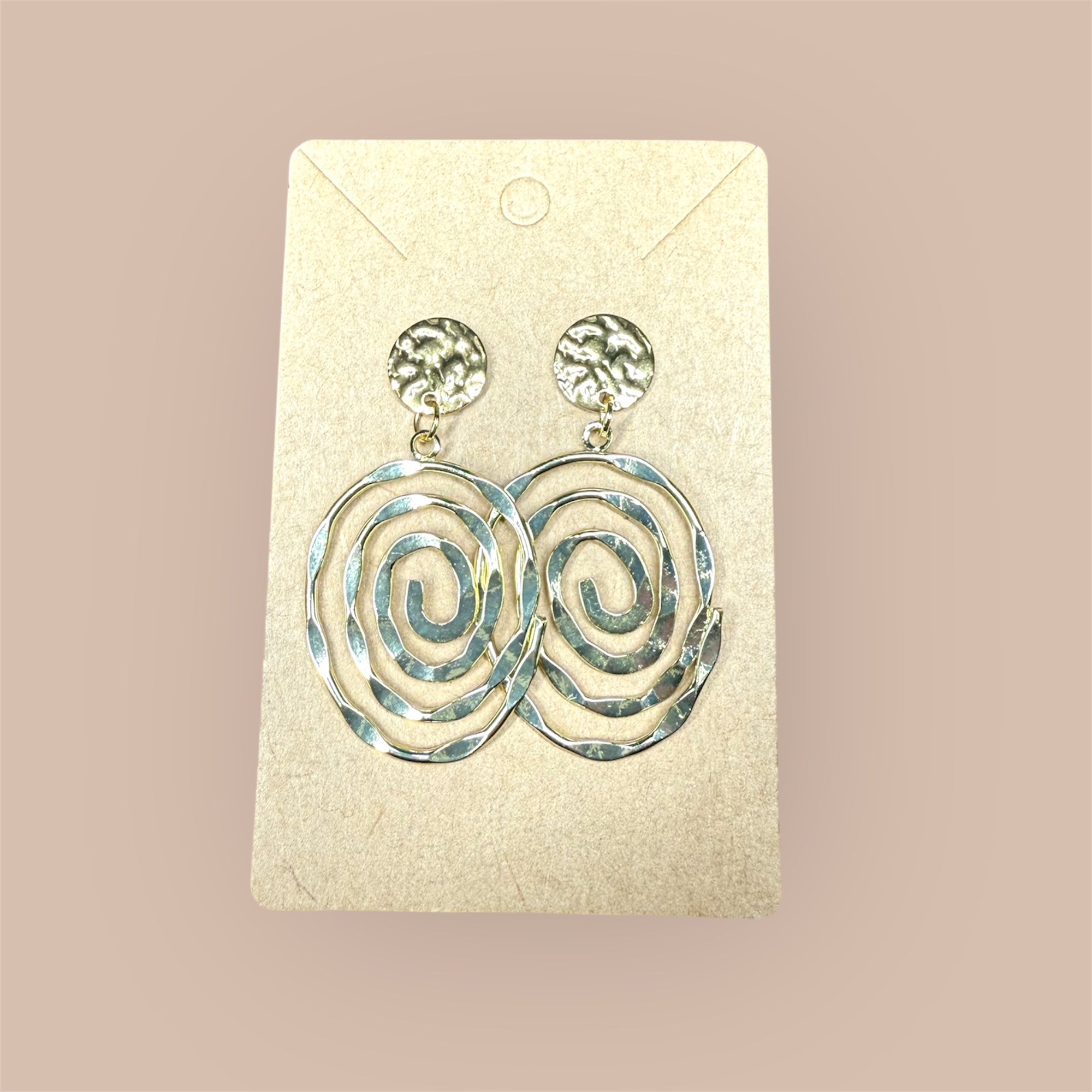 Boucles d’oreilles spirales – Pièce unique