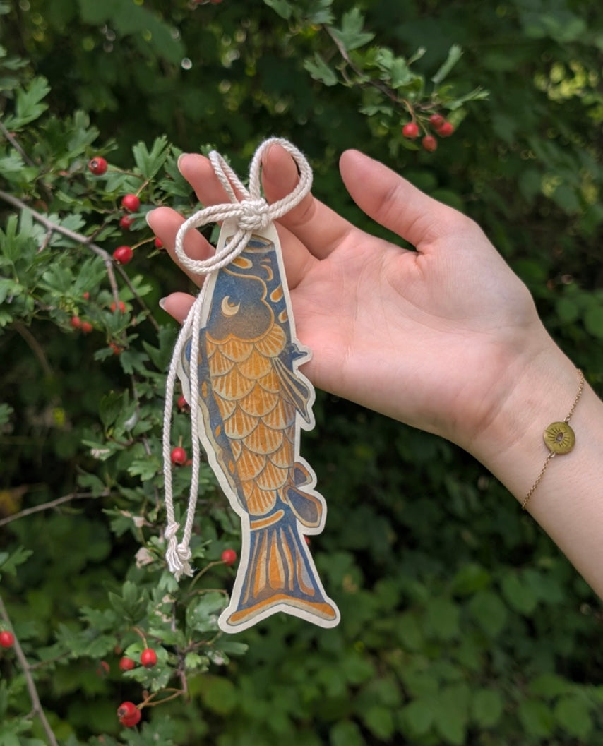 Marque page "Koi Nobori" - Lucane Studio