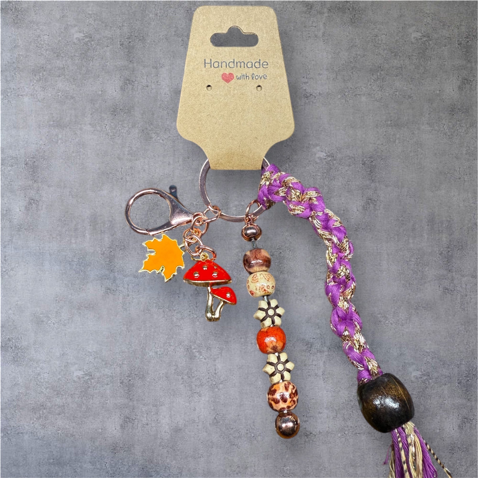 Porte-clés “Balade en forêt” / pièce unique