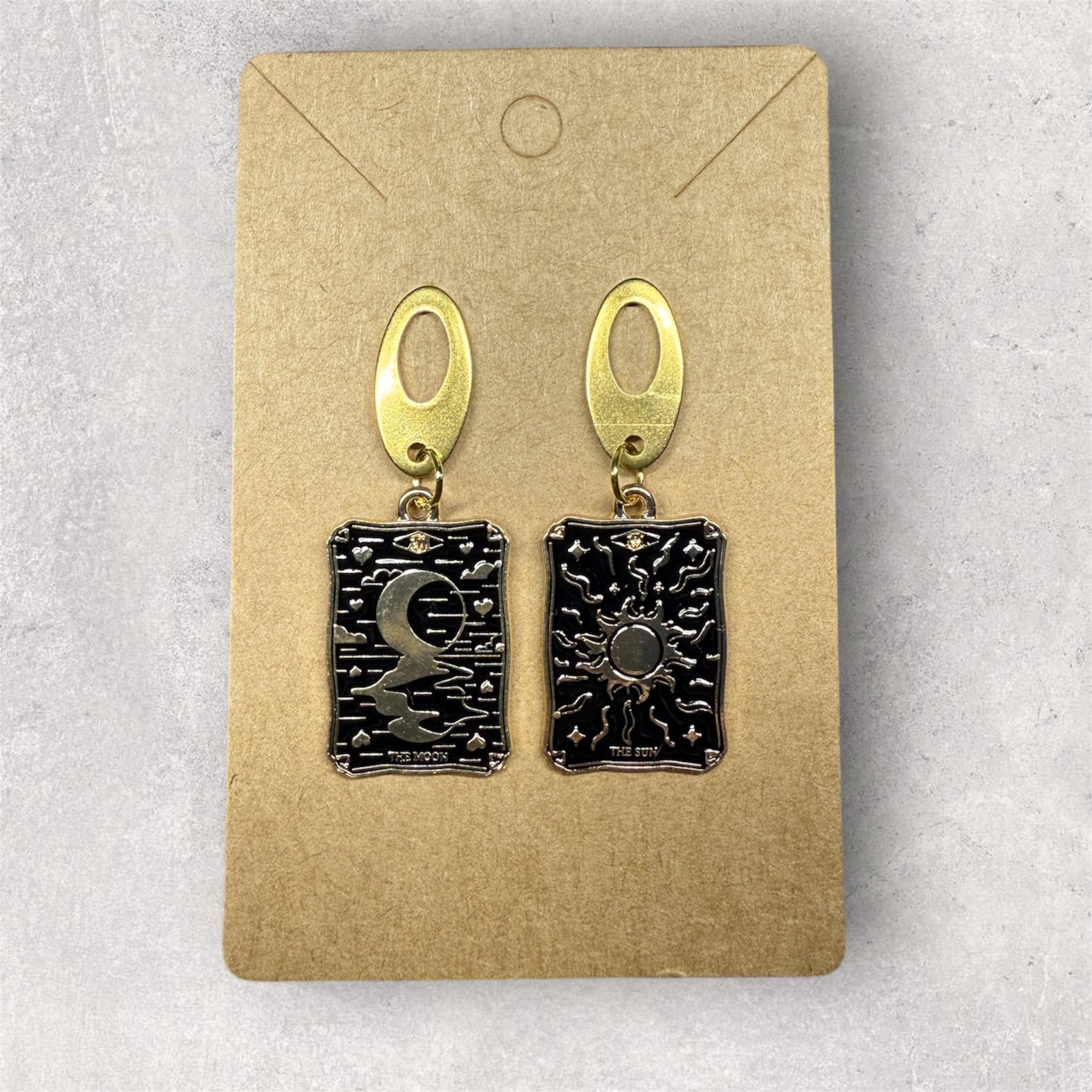 Boucles d’oreilles “Sun & Moon” / pièce unique