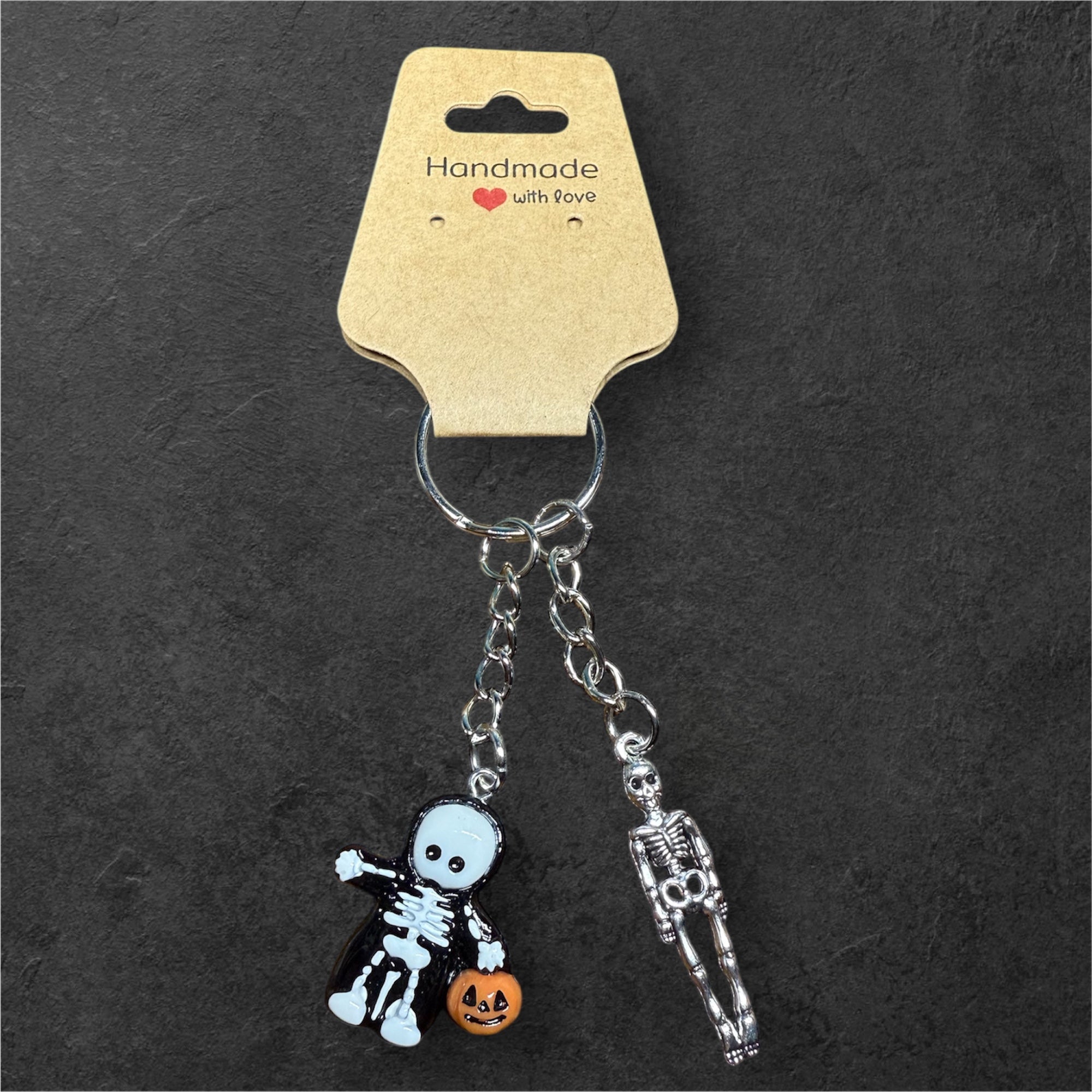 Porte-clés “Squelettes d’Halloween”