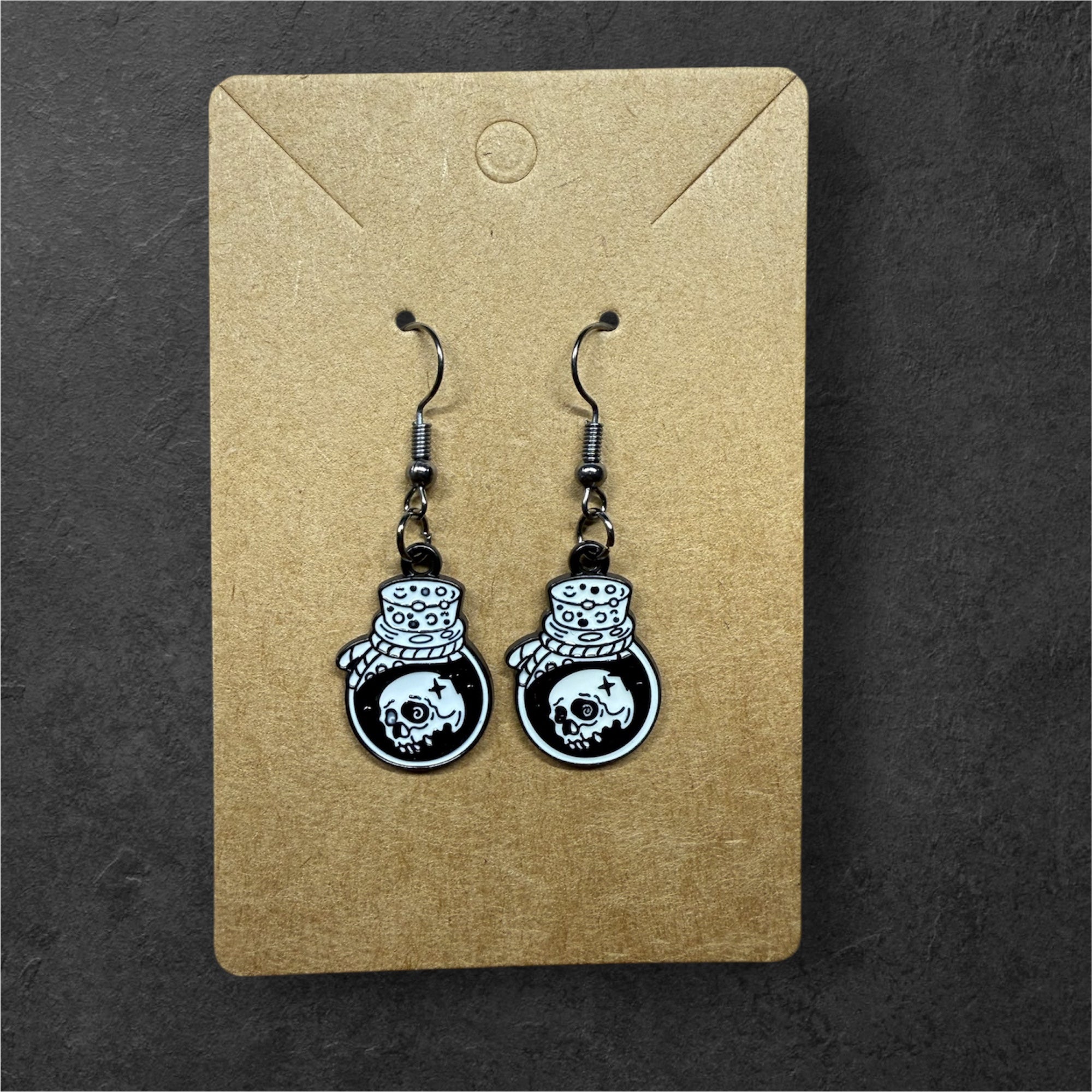 Boucles d’oreilles Potion Crâne / pièce unique