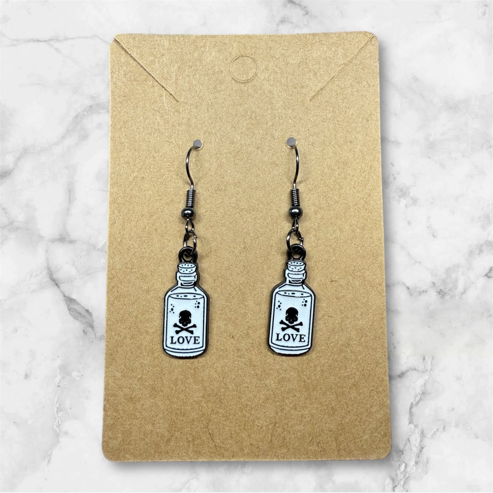 Boucles d’oreilles Potion Love / pièce unique