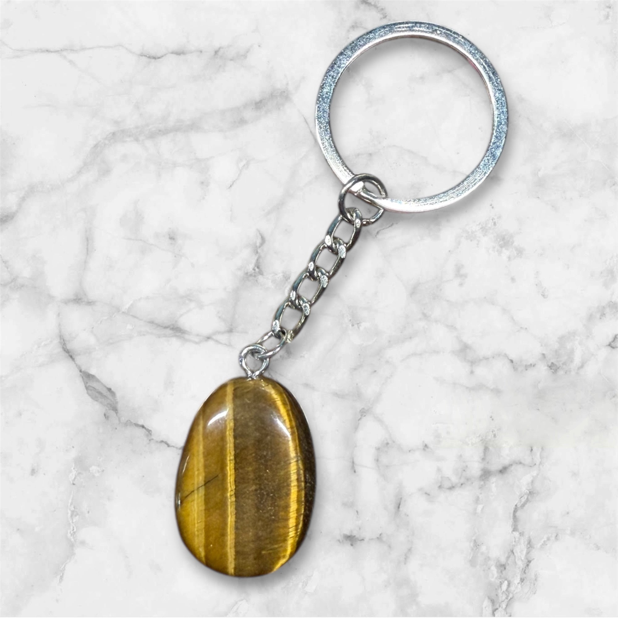 Porte-clés Pierre Œil de Tigre