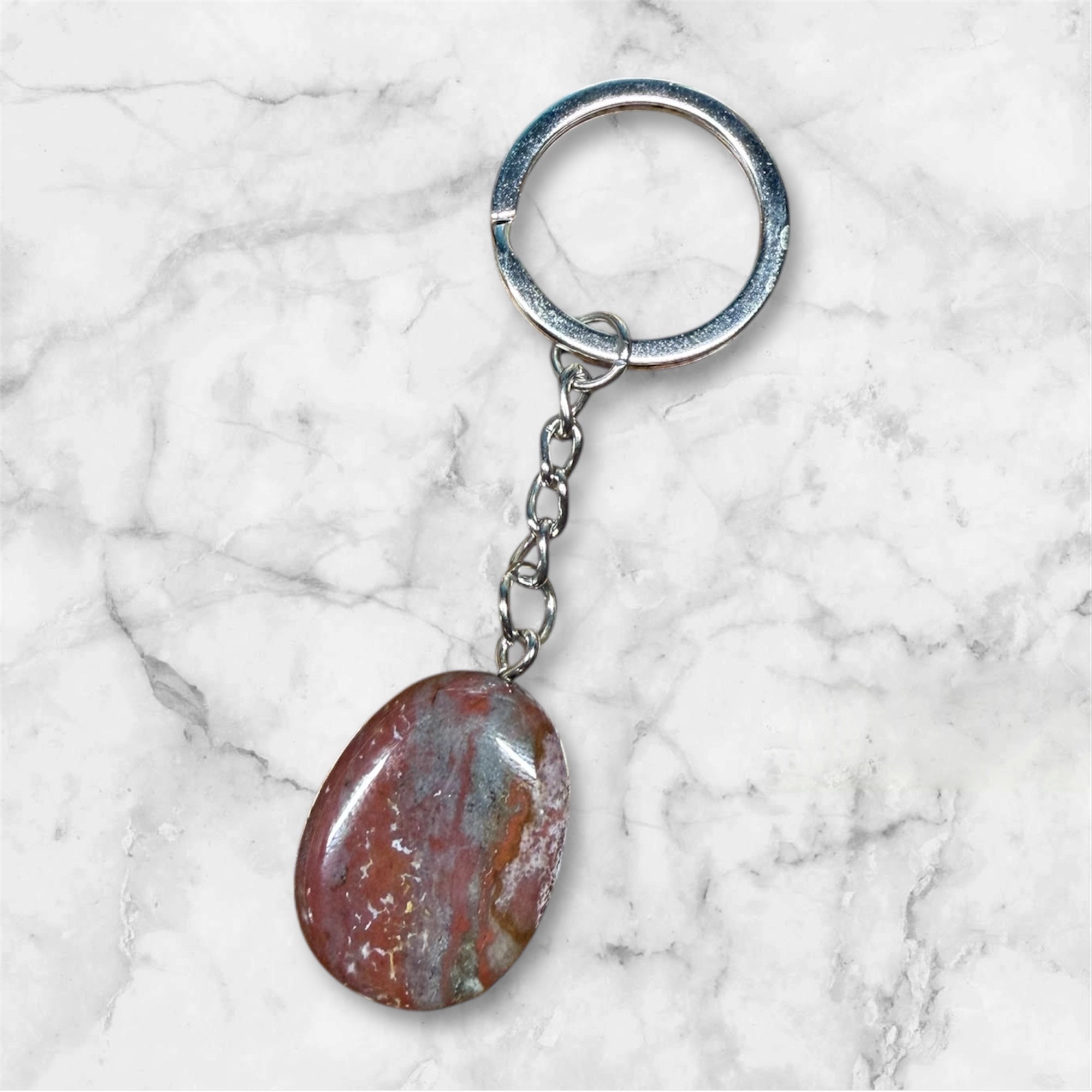 Porte-clés Pierre Jaspe Paysage