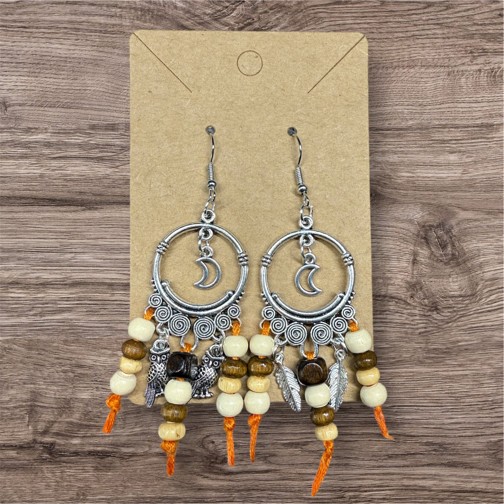 Boucles d’oreilles ethniques– Modèle unique