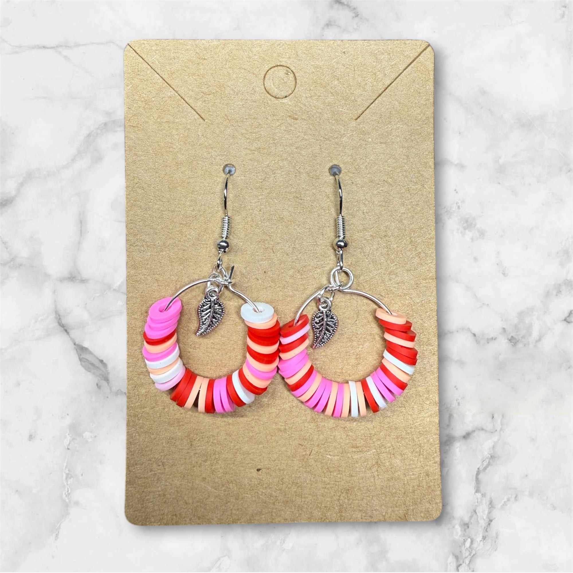 Boucles d’oreilles multicolore / pièce unique