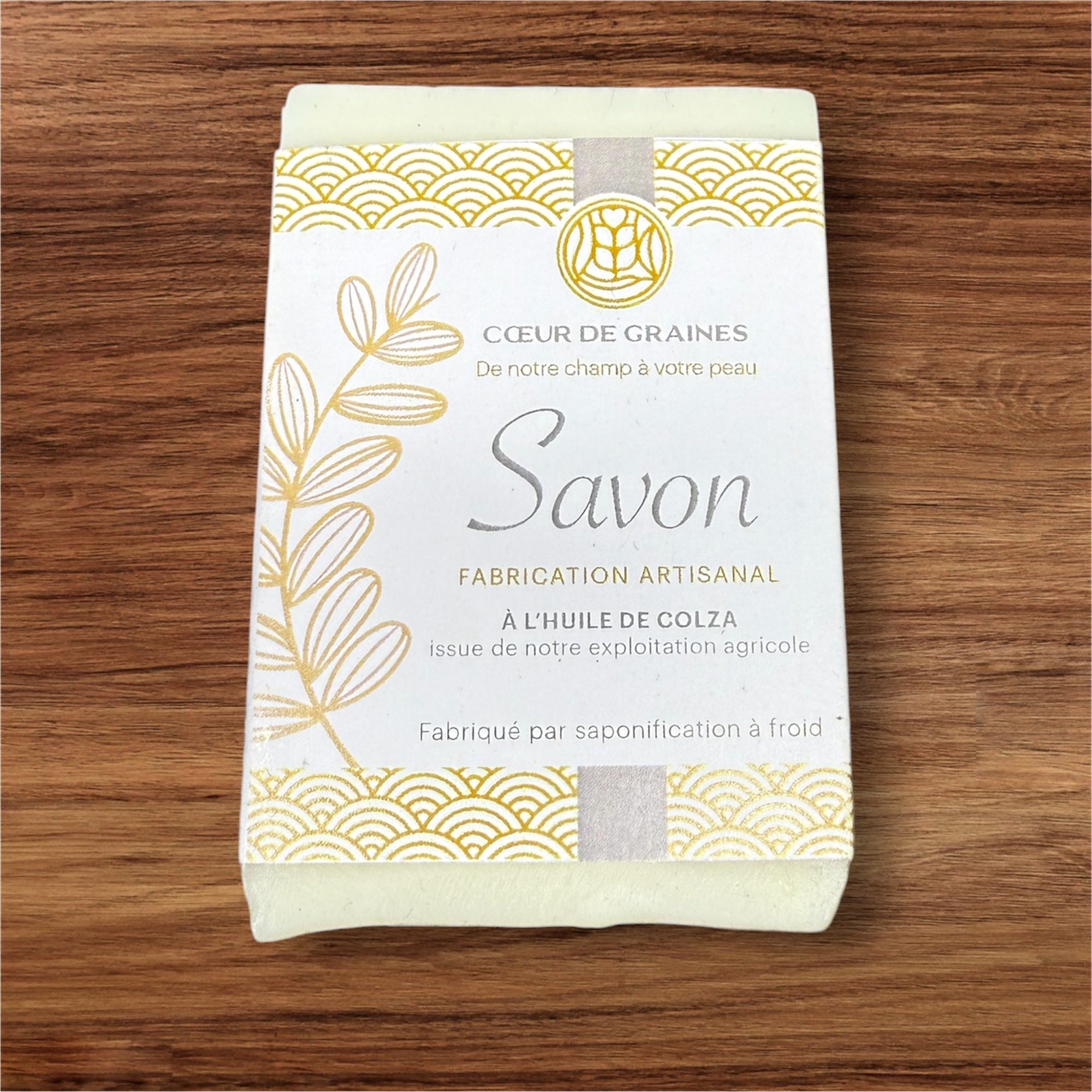 Savon artisanal à l’huile de colza – Cœur de Graines