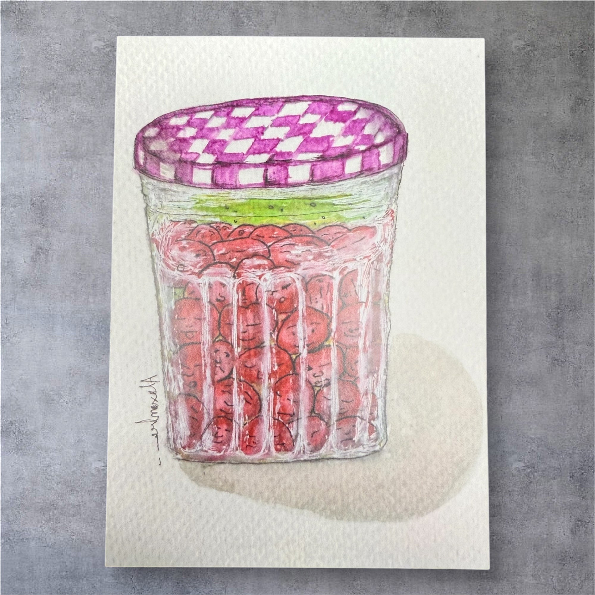 Carte postale – Print aquarelle par Alexandra 🎨