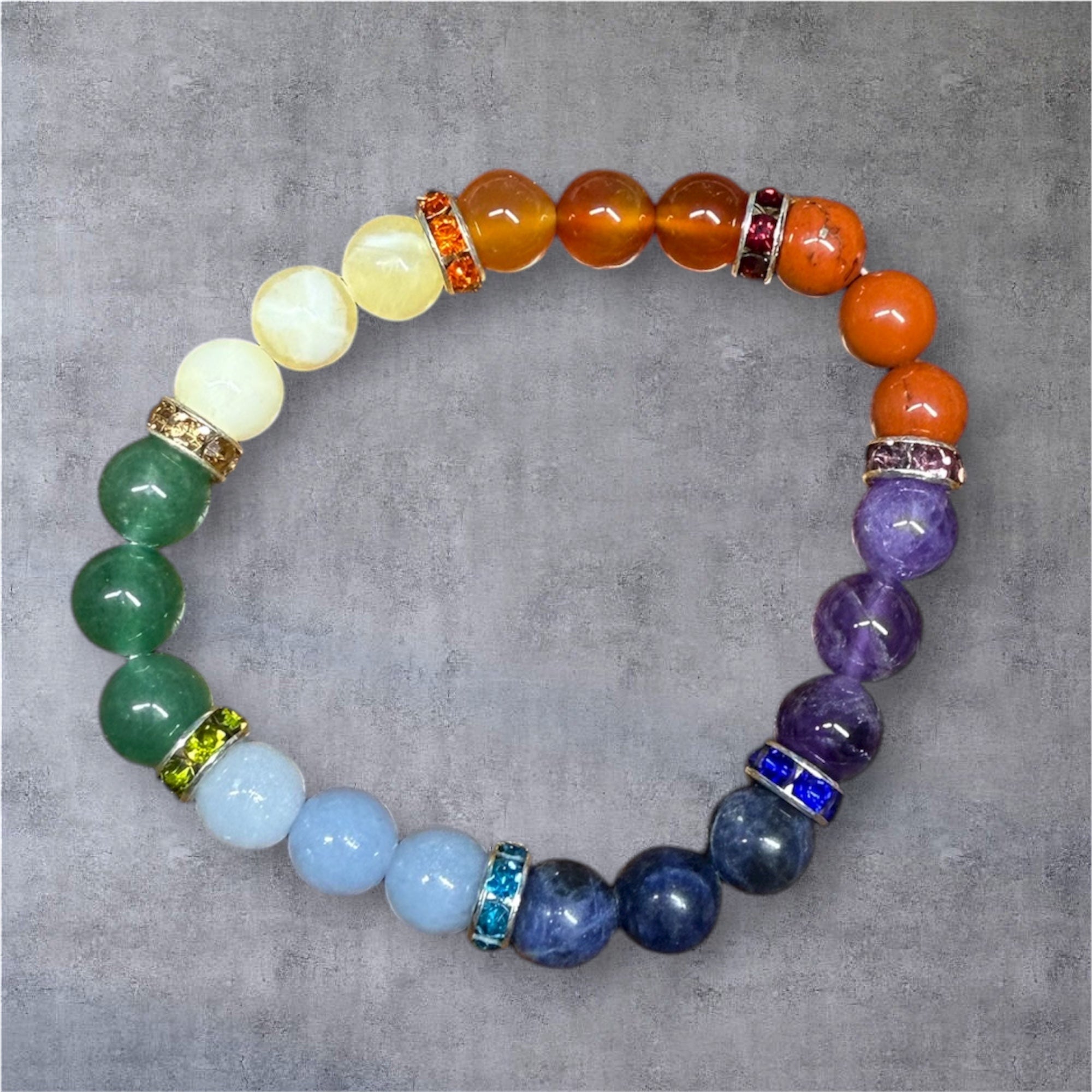 Bracelet 7 chakras - 16 cm