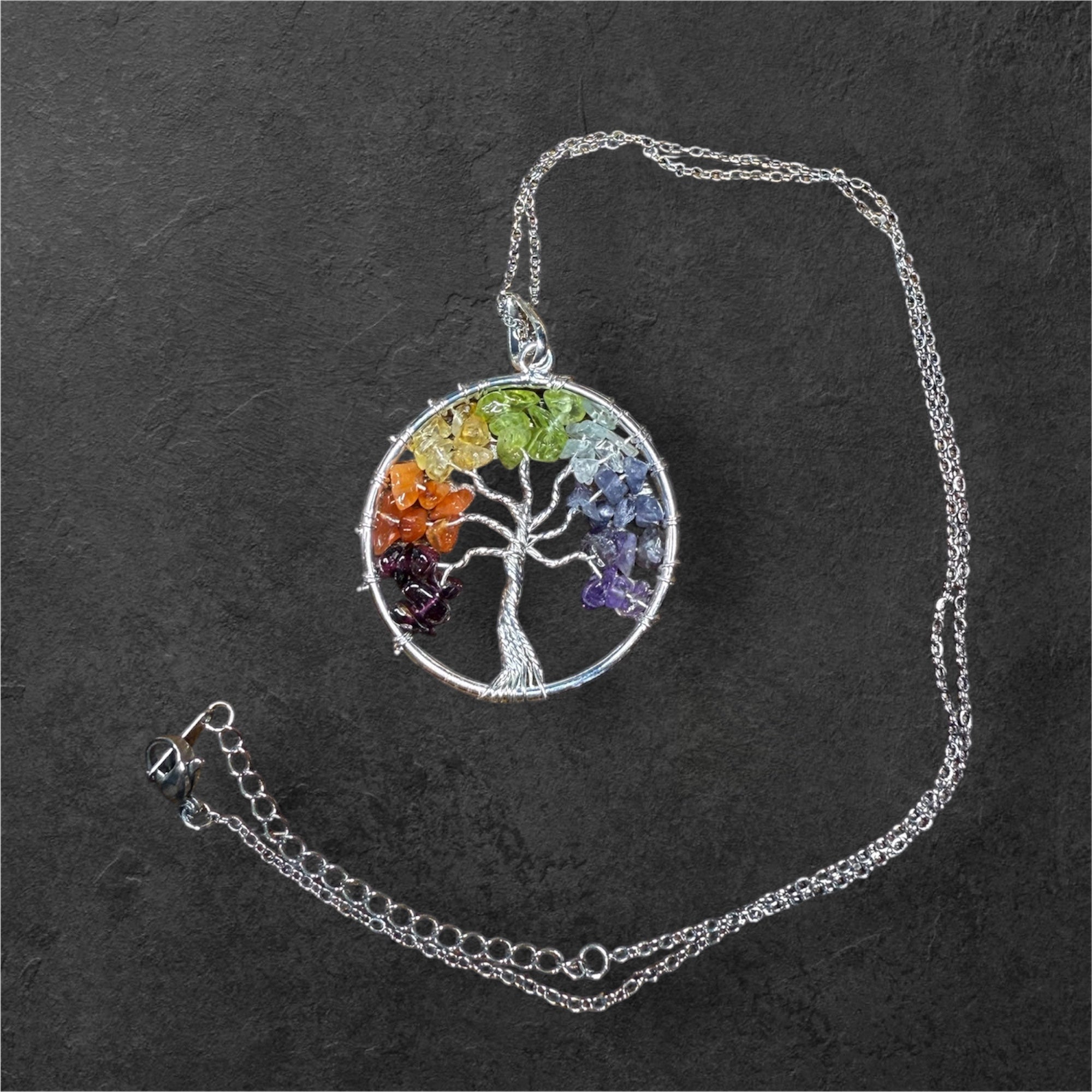 Collier Arbre de Vie - 7 chakras