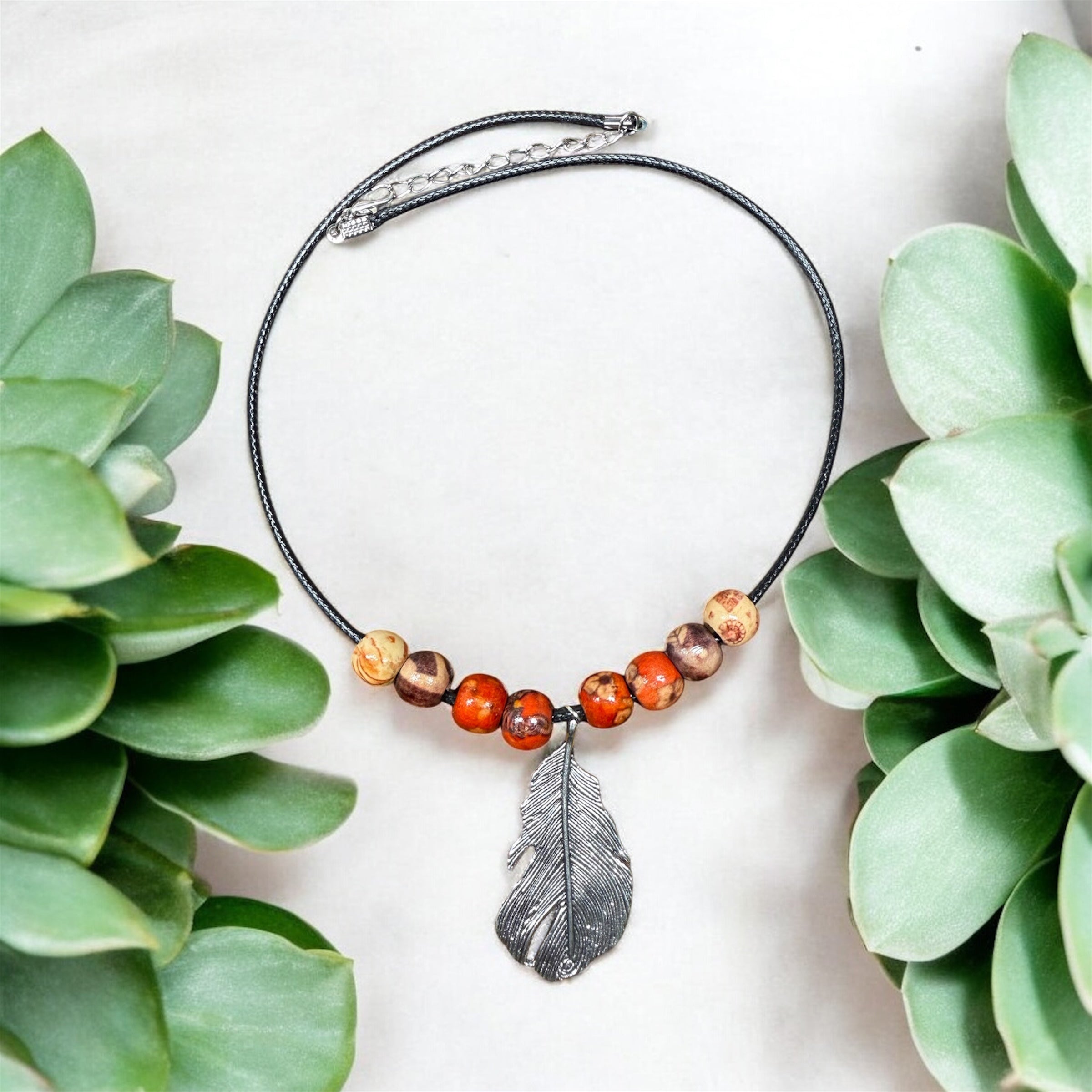 Collier plume / pièce unique