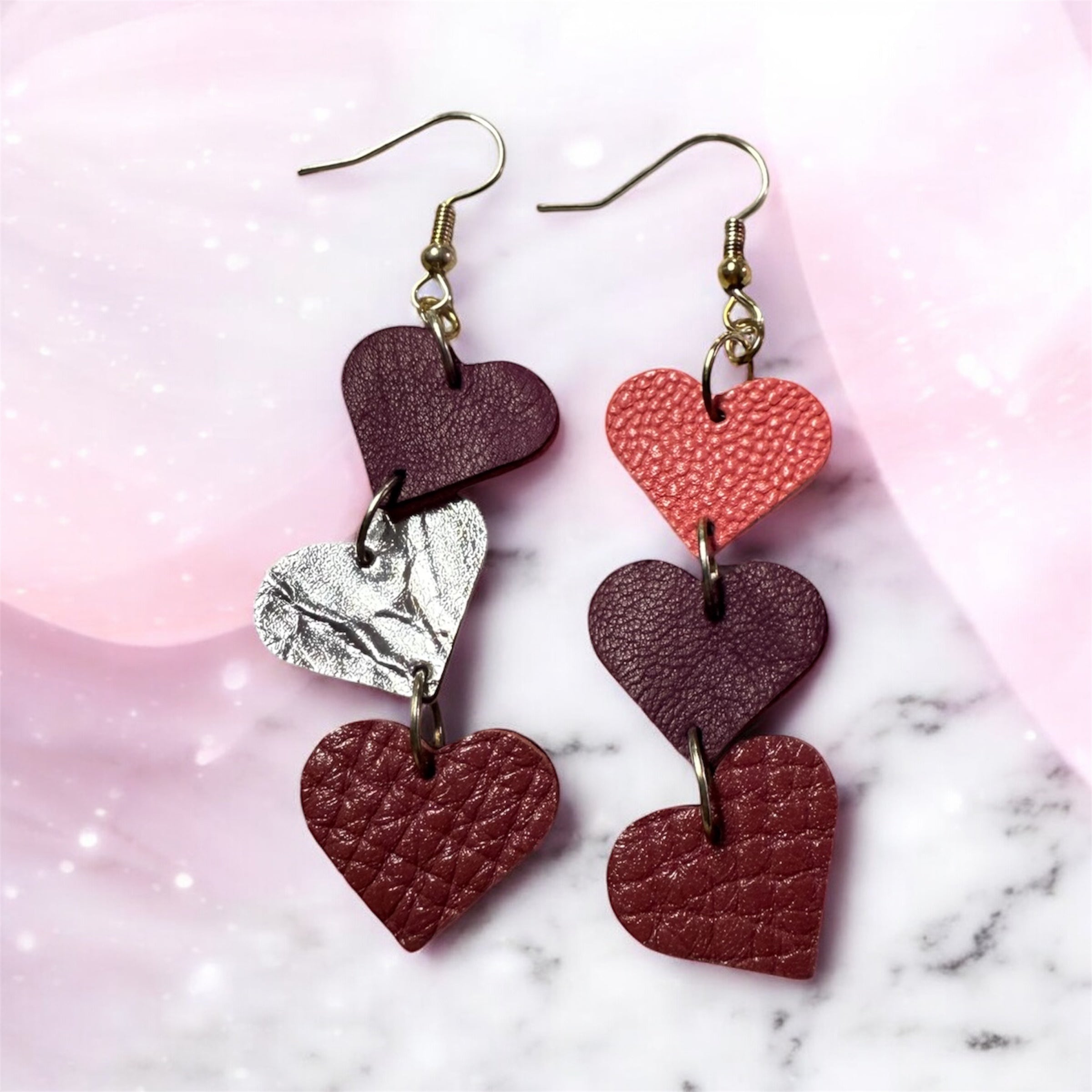 Boucles d’oreilles cœurs - Créations & Papillons