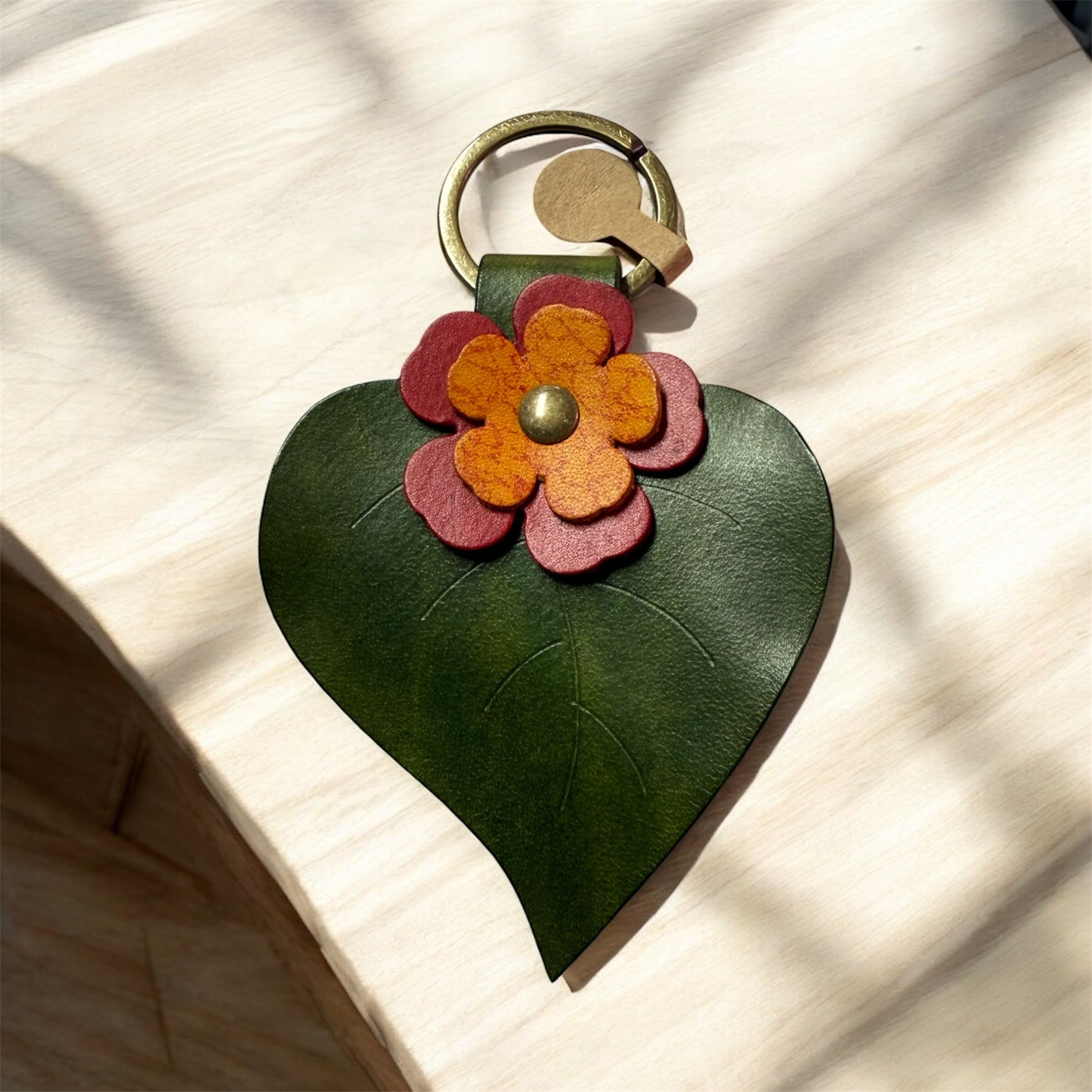 Porte clés cuir - Céline HELFER