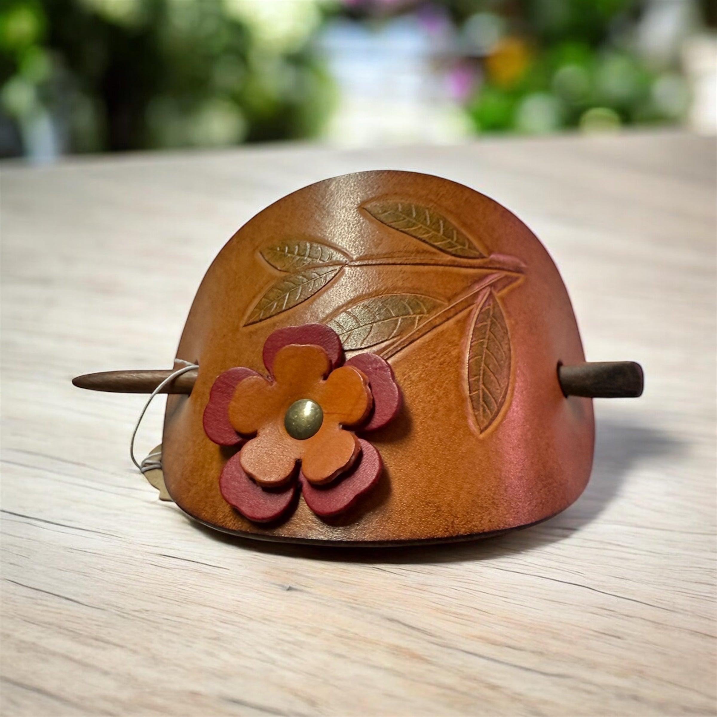 Pince à cheveux en cuir - Céline HELFER