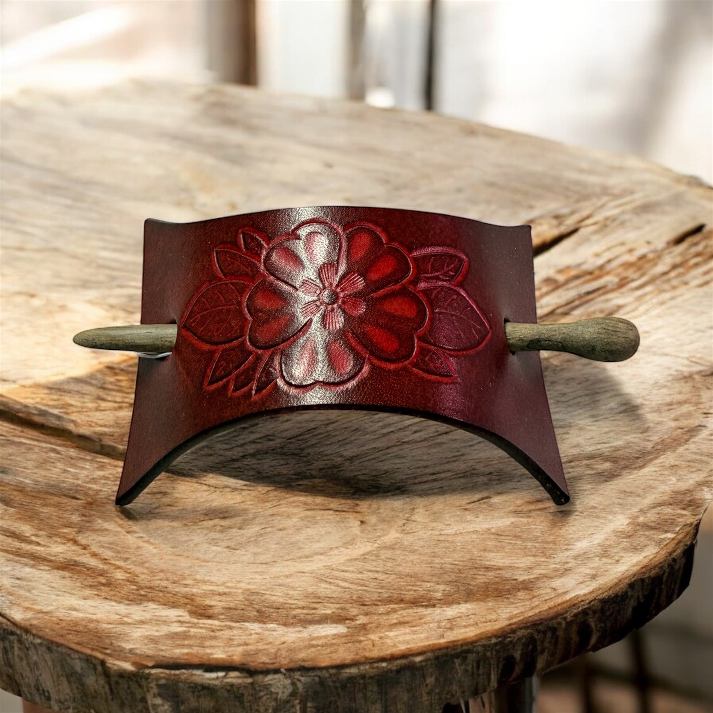 Pince à cheveux en cuir - Céline HELFER