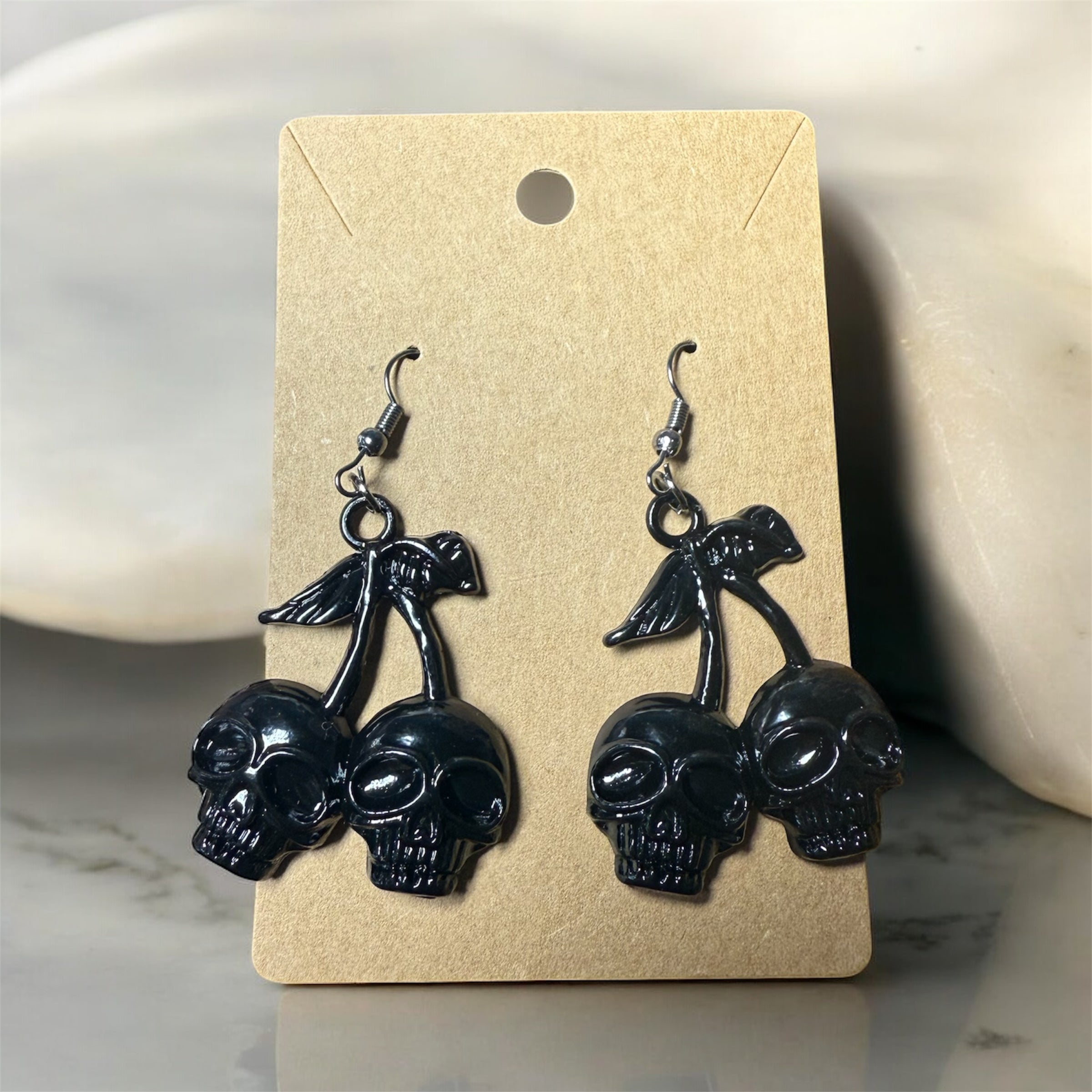 Boucles d’oreilles Skull / pièce unique