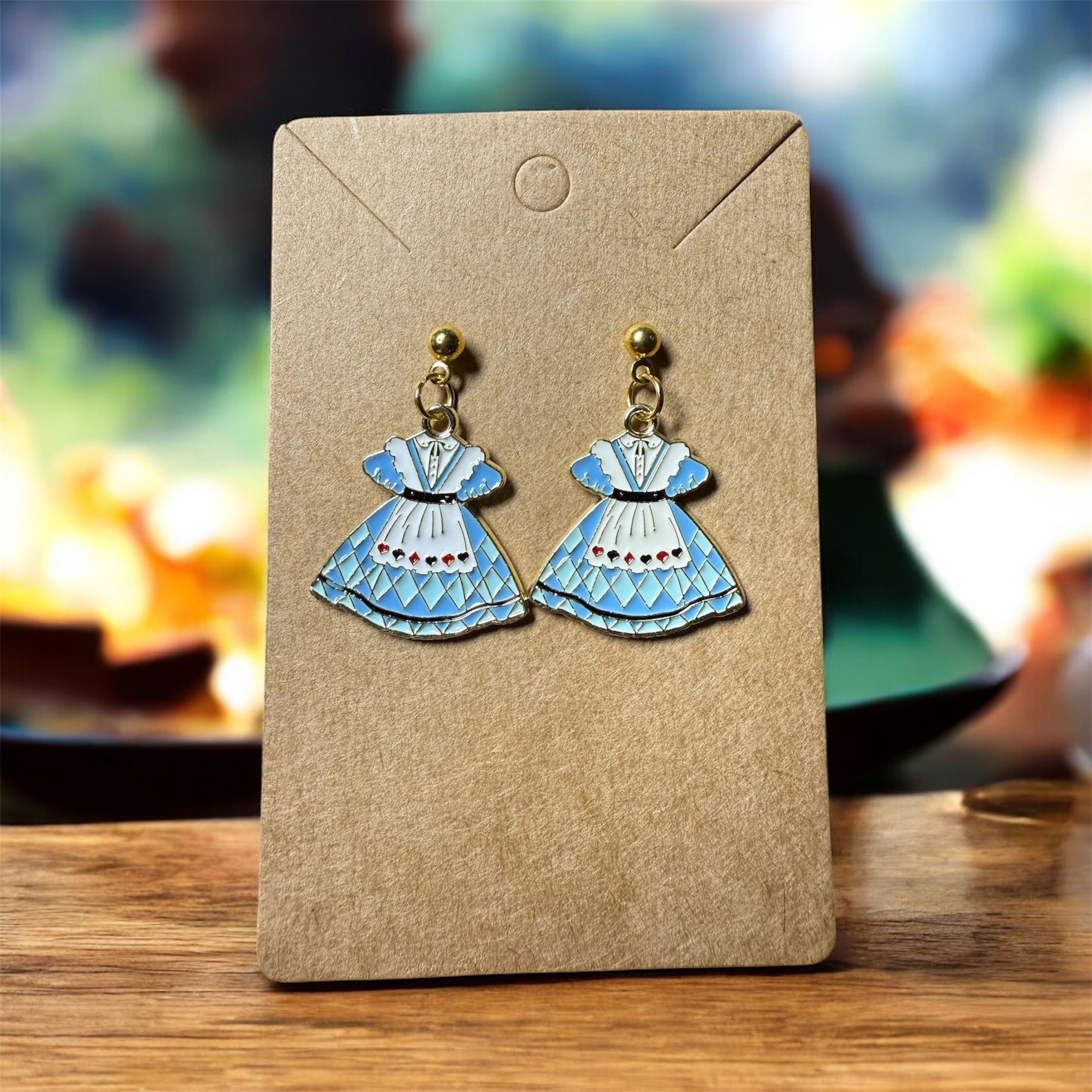 Boucles d’oreilles « Alice » / pièce unique