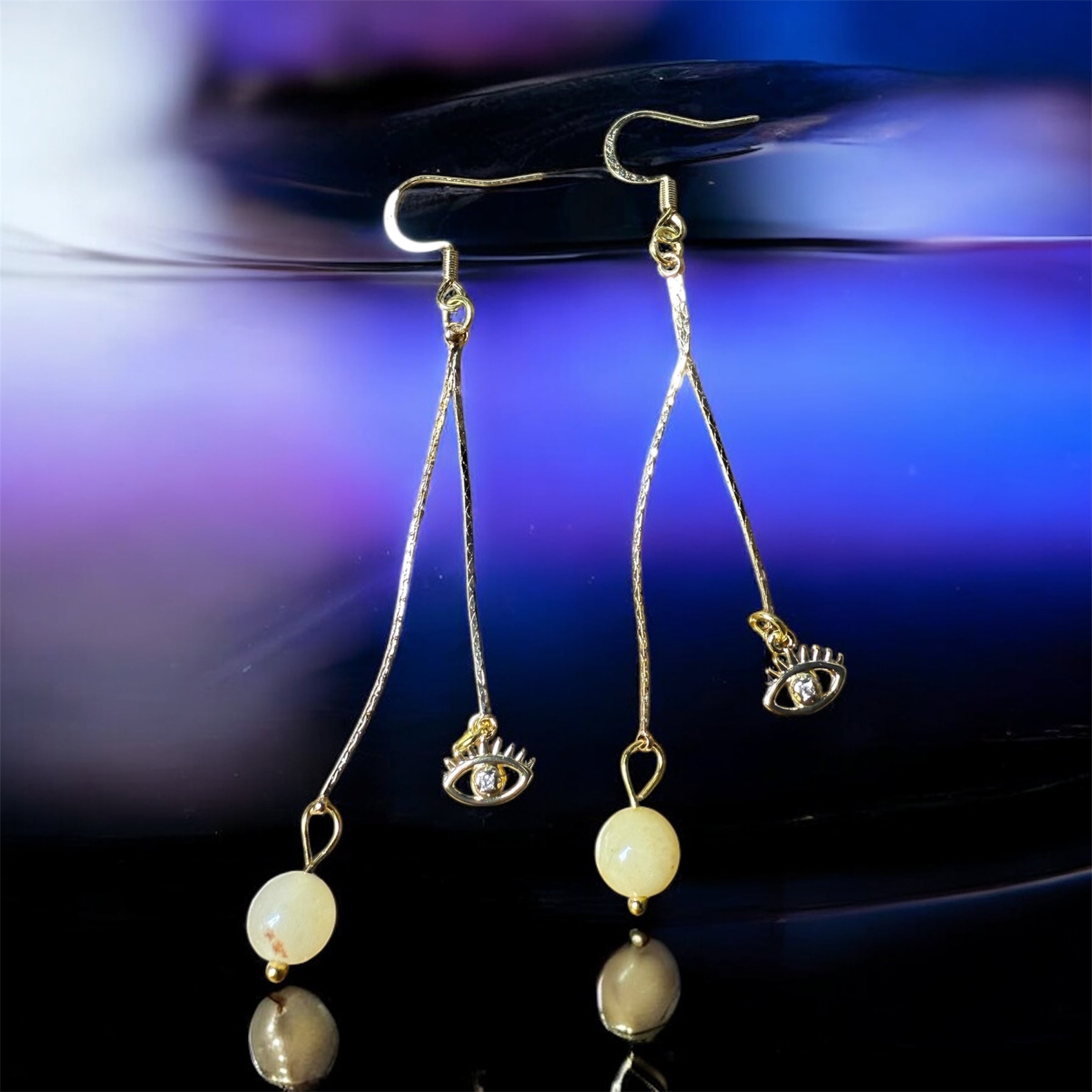 Boucles d’oreilles œil de protection