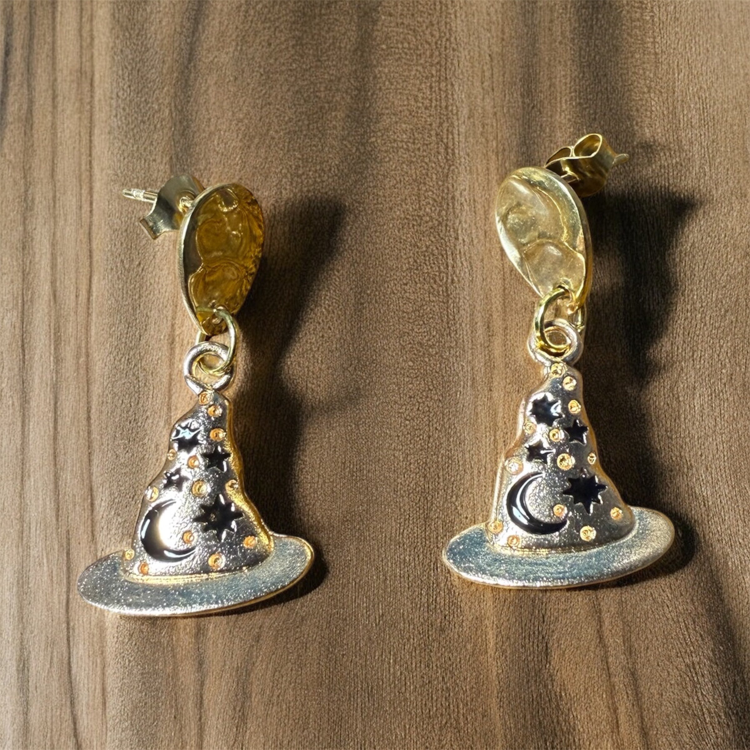 Boucles d’oreilles chapeau de sorcière