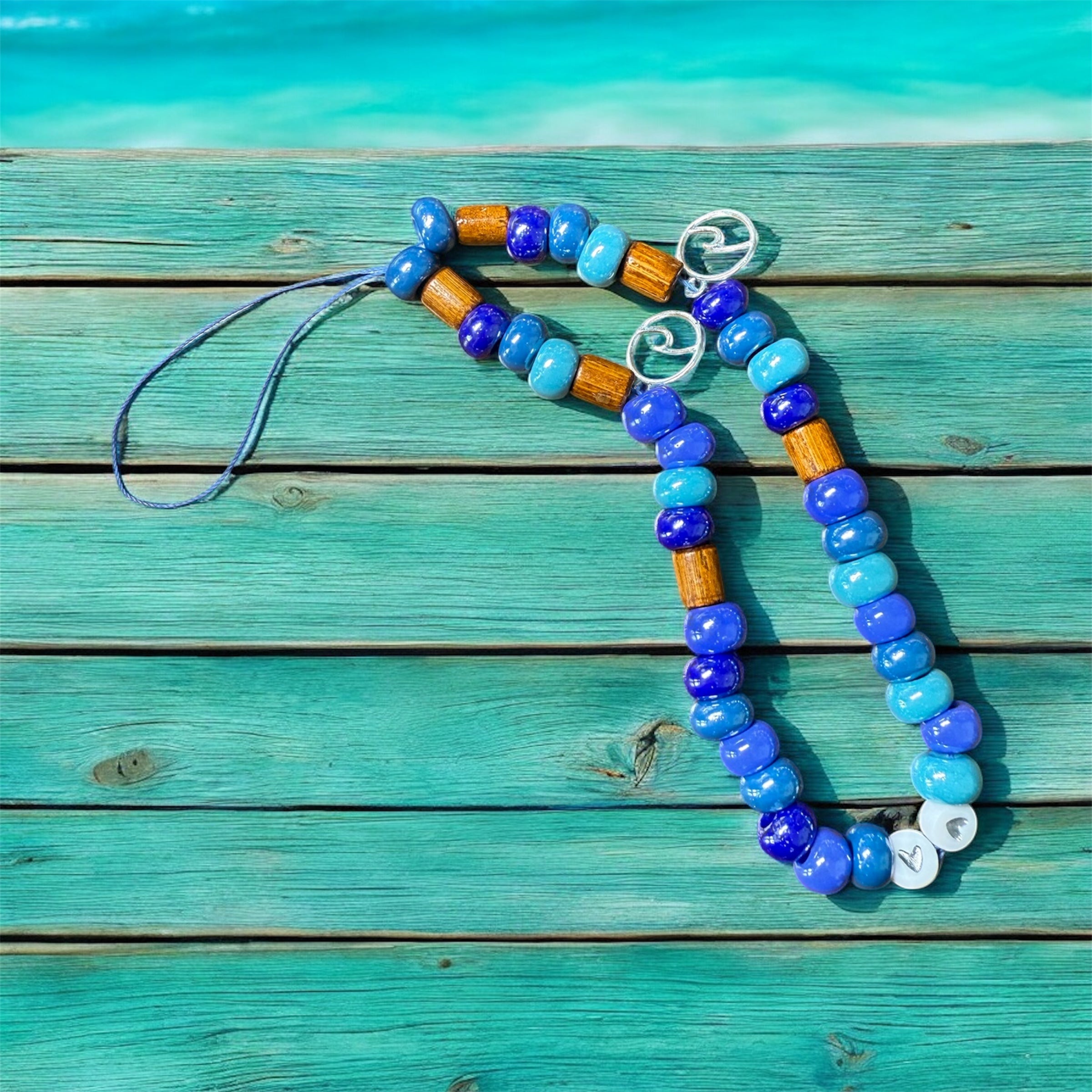 Bijoux de téléphone Océan / pièce unique