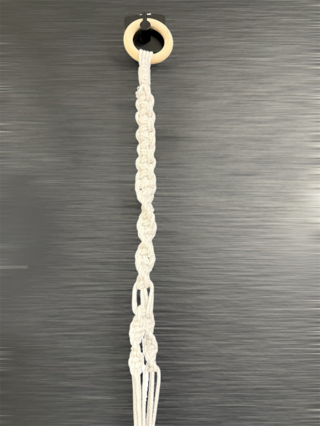 Support à plante en macramé / naturel